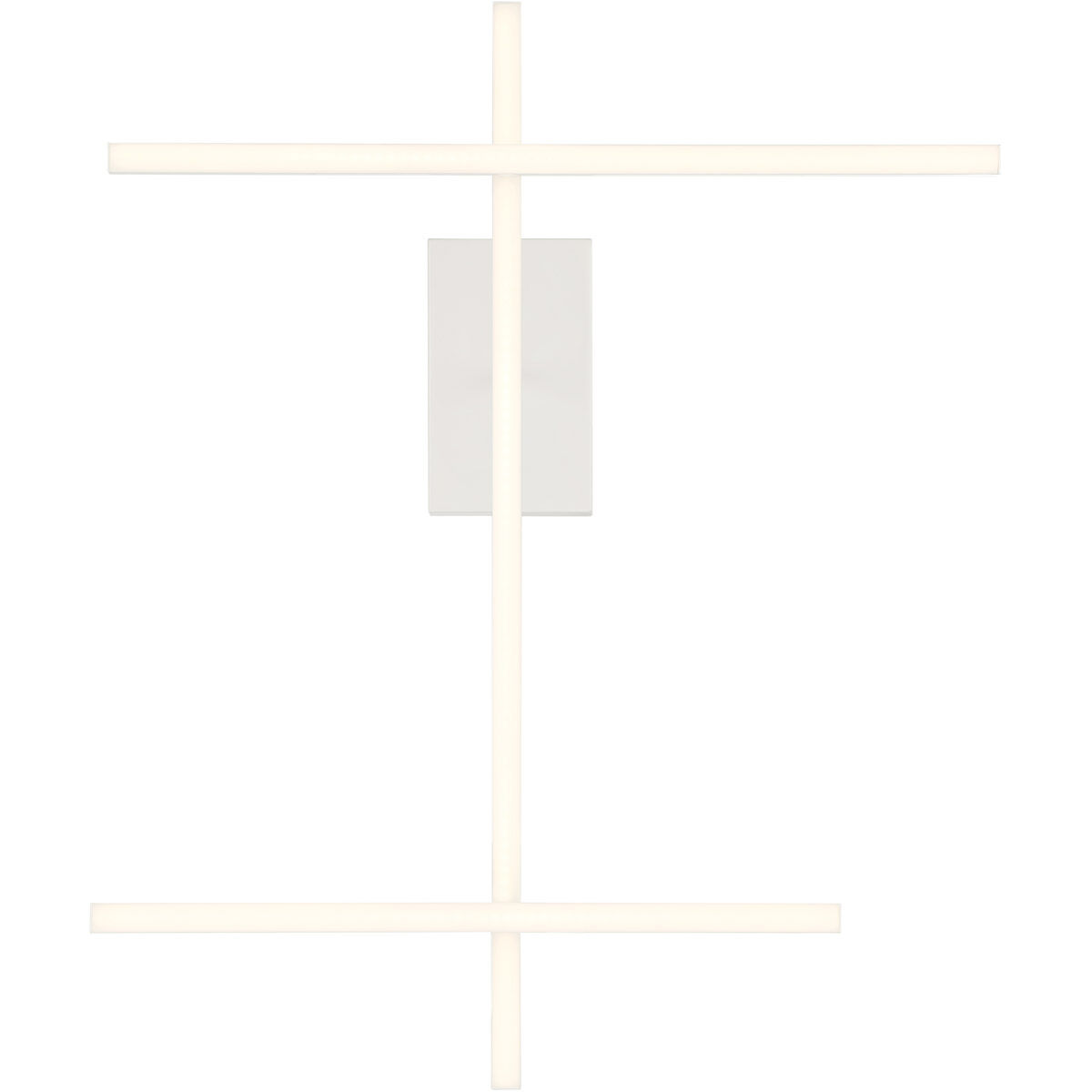 Duo LED 4.75 inch Matte White Semi-Flush Mount Ceiling Light